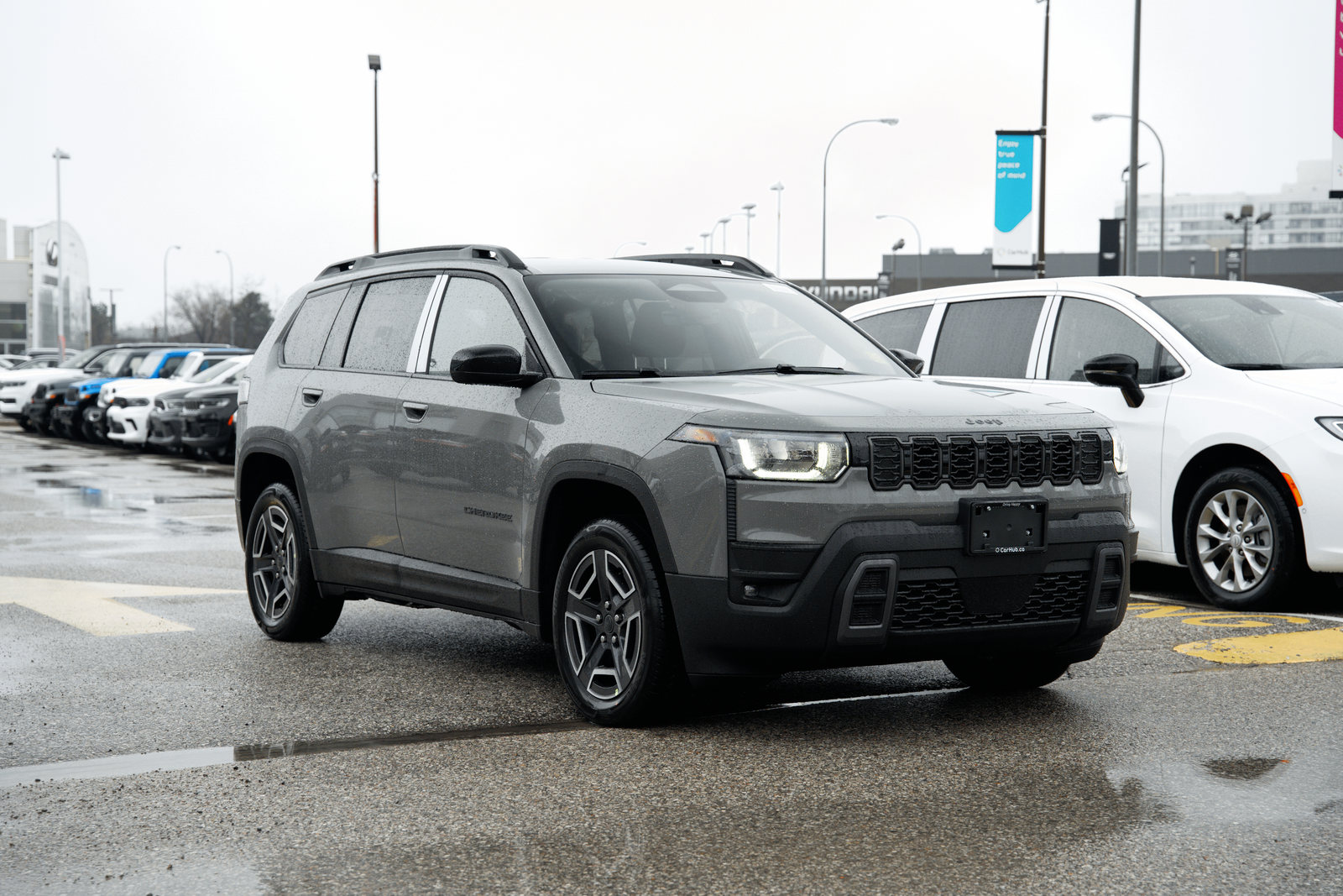 2026 Jeep Cherokee in grey, colour-corrected listing image captured at the dealership.